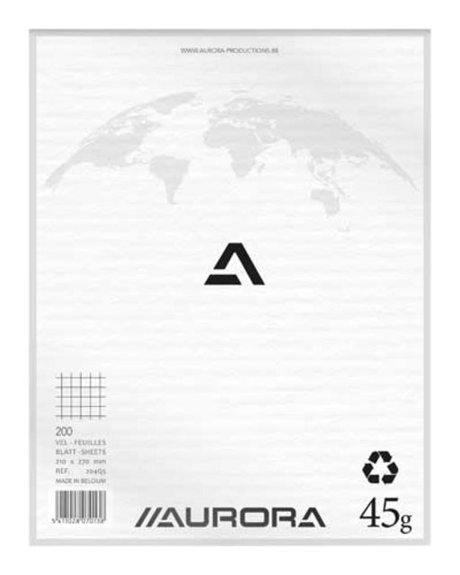 Bloc-notes Aurora 210x270mm diamant 5x5mm 200 feuilles