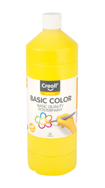 Creall - Plakkaatverf creall basic geel 1000ml | 6 stuks