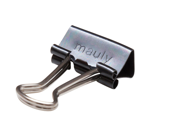 Maul - Papierklem maul 215 foldback 16mm zwart 12st