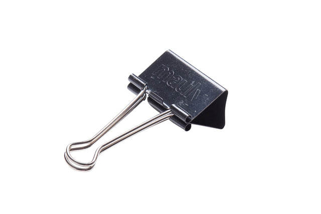 MAUL - Papierklem maul foldback 215 19mm zwart 6 stuks