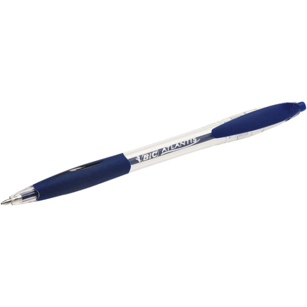 Stylo bille Bic Atlantis classique 0.32mm bleu | 12 pièces