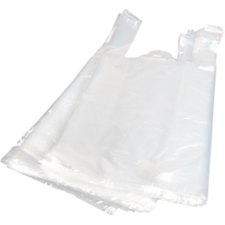 Klika - Tas | LDPE | geblokt | 25x 6x50cm | hemddraagtas | transparant | 1000 stuks