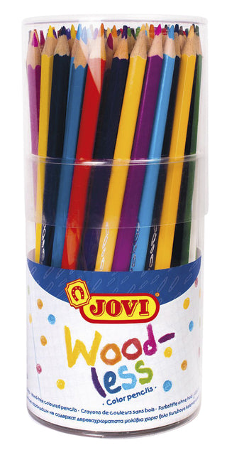 Jovi - Kleurpotlood jovi houtvrij pot assorti