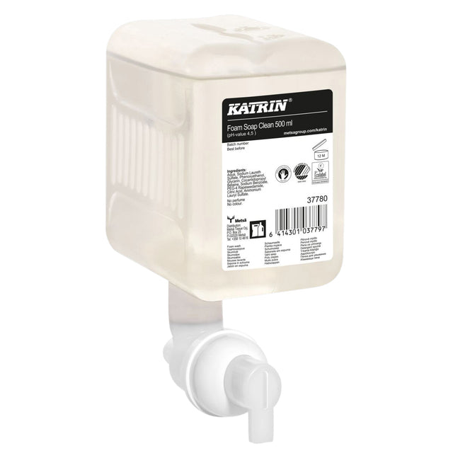 Katrin - Handzeep katrin clean schuim 500ml | 12 stuks