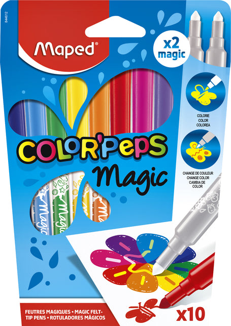 Maped - Viltstift maped color'peps magic set á 10 kleuren