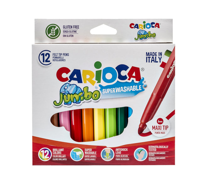 Carioca - Viltstift carioca jumbo maxi assorti 12st