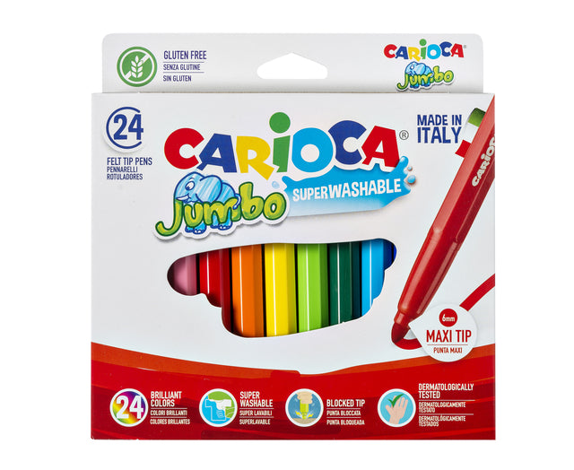 Carioca - Viltstifte carioca jumbo maxi assorti set 24st