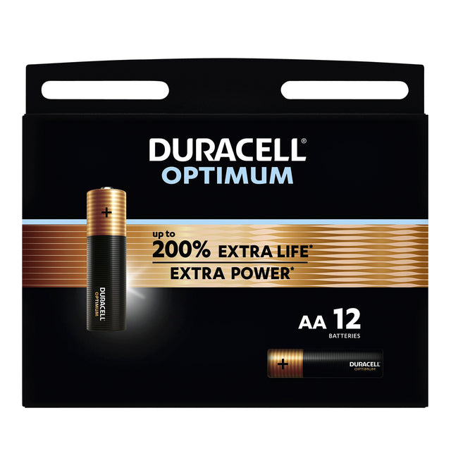 Duracell - Batterij duracell optimum aa 12st