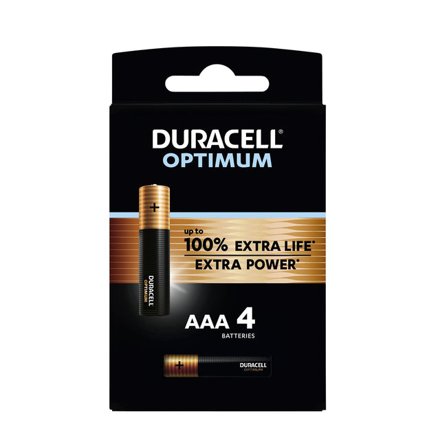 Duracell - Batterij duracell optimum aaa 4st