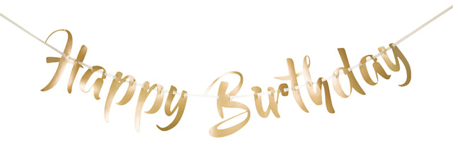 Folat - Letterslinger happy birthday goud