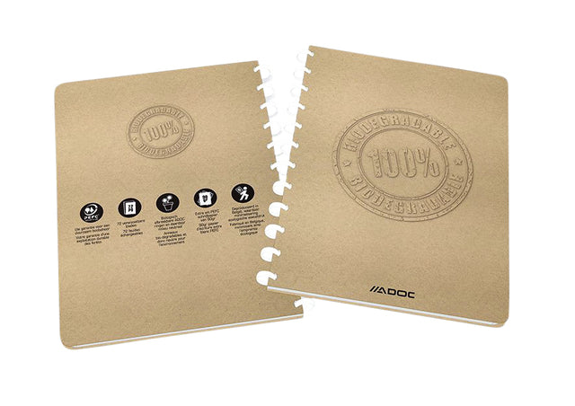 Cahier Adoc BIO A4 ligne 144 pages 90gr kraft | 10 morceaux