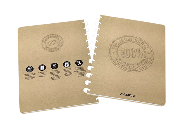 Cahier Adoc BIO A4 diamant 5x5mm 144 pages 90gr kraft