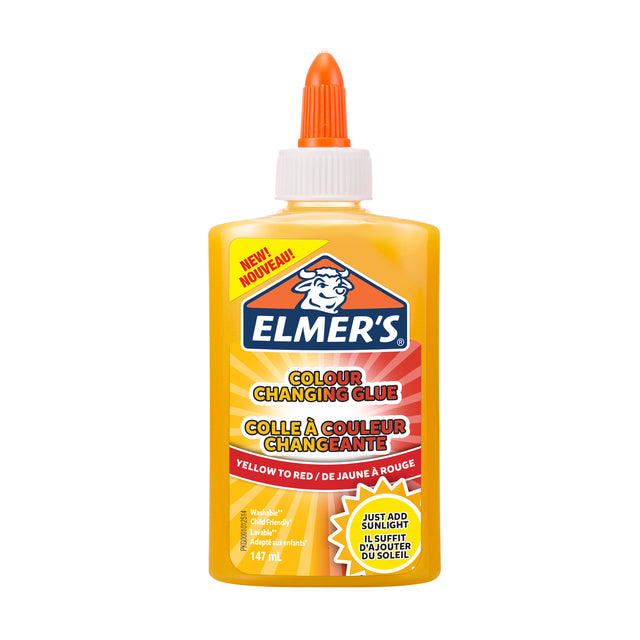 La colle pour enfants Elmer's a changé de couleur jaune