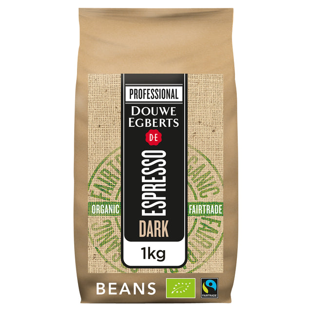 Douwe Egberts - Koffie douwe egberts espresso bonen dark org fair