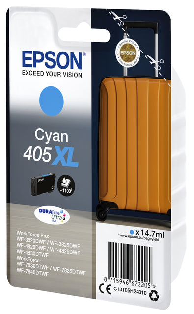 Cartouche d'encre Epson 405XL bleu