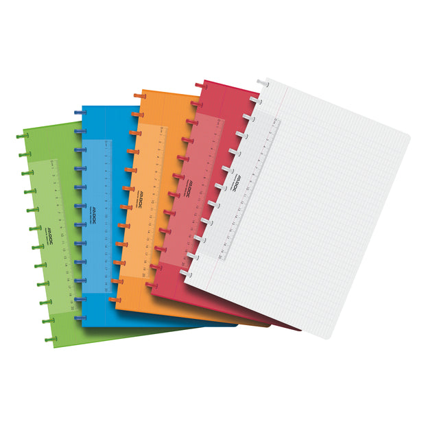 Cahier Adoc A4 losange 4x8mm 144pages 90gr PP assortis