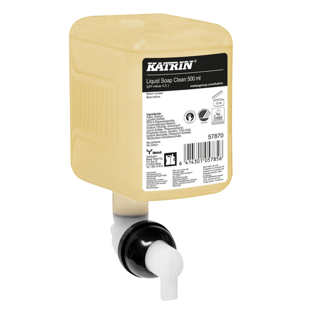 Katrin - Handzeep katrin clean vloeibaar 500ml | 12 stuks