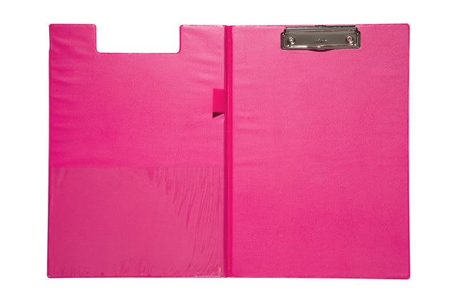 Maul - Klembordmap maul a4 staand penlus pvc neon roze