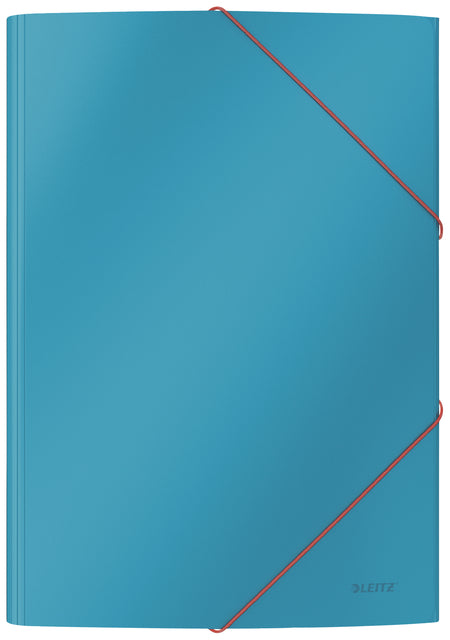 Leitz - Elastomap leitz wow a4 3-kleppen karton blauw | 10 stuks