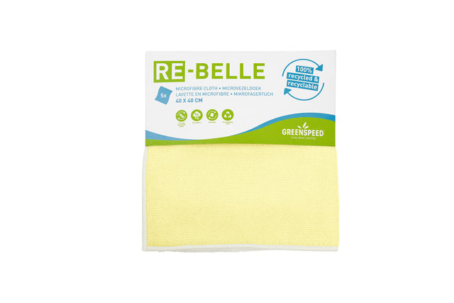 Greenspeed - Microvezeldoek re-belle 40x40cm geel