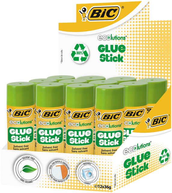 Bic - Lijmstift bic ecolutions 36gr | 448 stuks