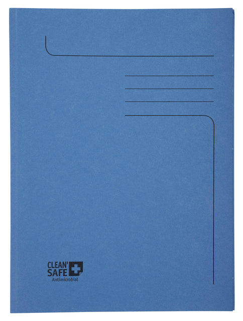 Exacompta - Dossiermap exacompta cleansafe 2kleppen blauw