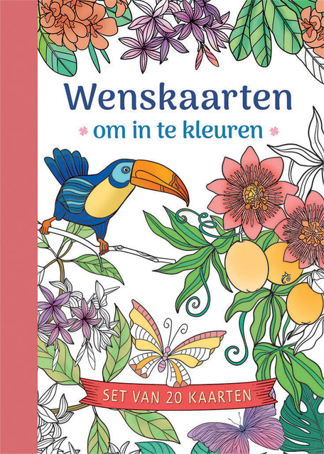 Deltas - Wenskaarten deltas om in te kleuren 20 stuks