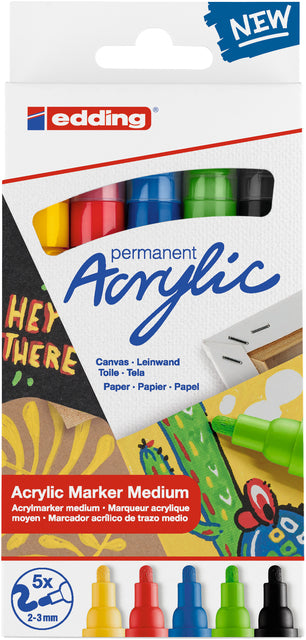 Edding - Acrylmarker edding e-5100 m basis assorti