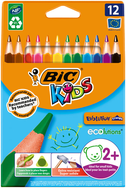 BIC - Kleurpotlood bickids evolution triangle assorti