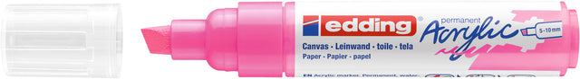 Marqueur acrylique edding e-5000 large rose fluo
