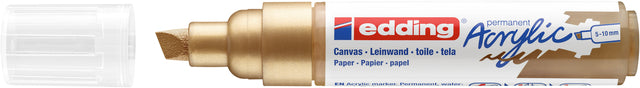 Edding - Acrylmarker edding e-5000 breed rijkgoud | 5 stuks