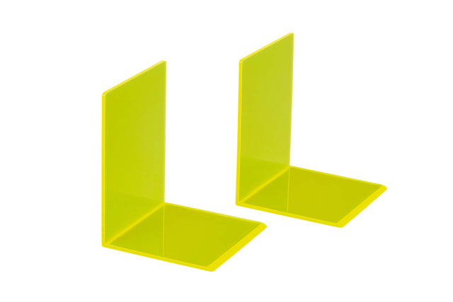 MAUL - Boekensteun maul 10x10x13cm acryl neon geel | 10 stuks