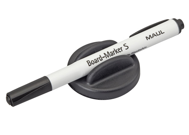 Maul - Whiteboardwisser maul met stift zwart magnetisch