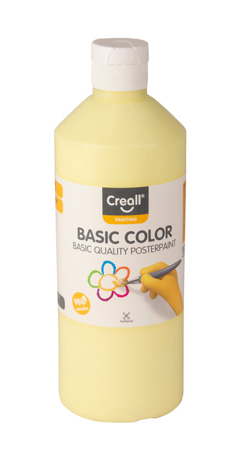Creall - Plakkaatverf creall basic pastel geel 500ml | 6 stuks