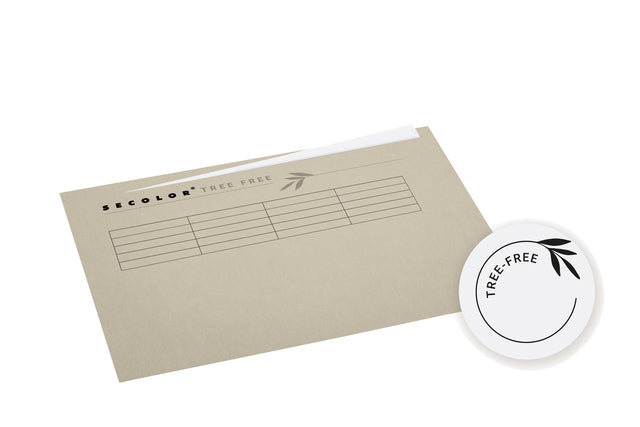 Djois - Vouwmap djois tree-free folio ongelijk 226gr beige | 250 stuks