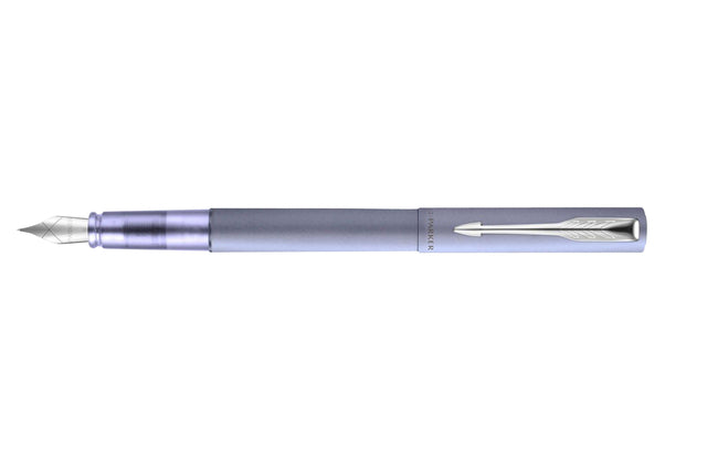 Stylo plume Parker Vector XL argent bleu moyen