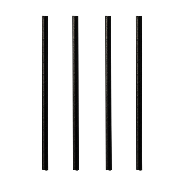 Paille Papstar 250 mm papier noir