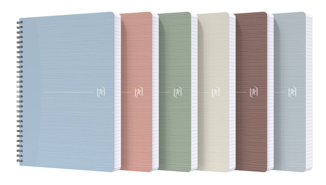 Bloc spirale Oxford My Rec'Up ligne A5 90 feuilles assorties | 5 pièces