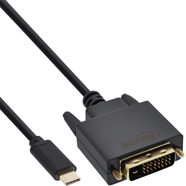 InLine - Kabel inline usb-c dvi 24+1 3.1 1080p m/m 2m zwart