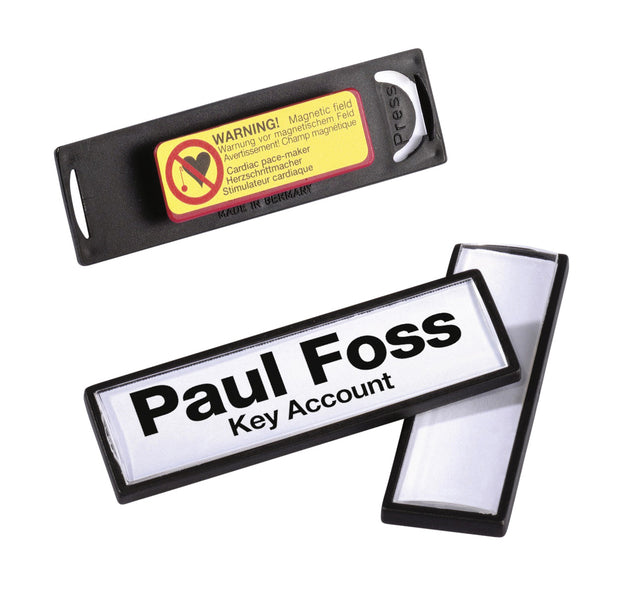 Durable - Badge durable clip card met magneet 17x67mm