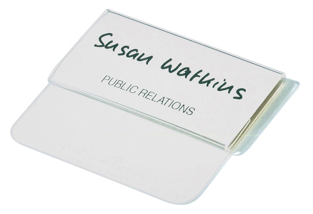 Durable - Badge durable met insteektong 40x75mm