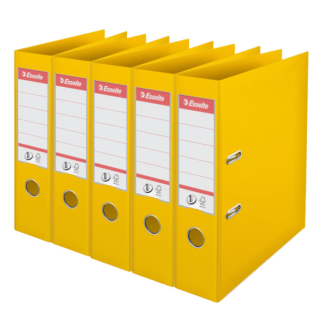 Ordner Esselte No 1 Power PP 75 mm jaune | 4 pièces
