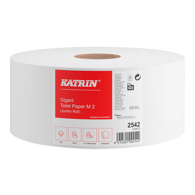 Katrin - Toiletpapier katrin gigant m 2laags 300m wit