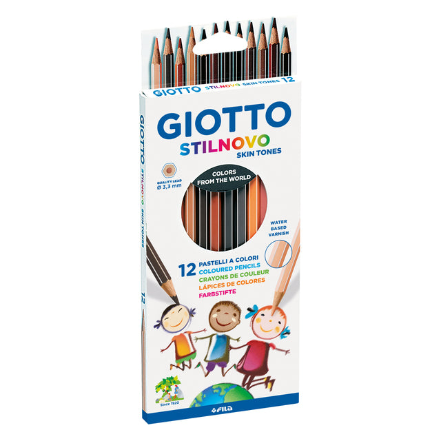 Giotto - Potlood giotto stilnovo skin tones 12st