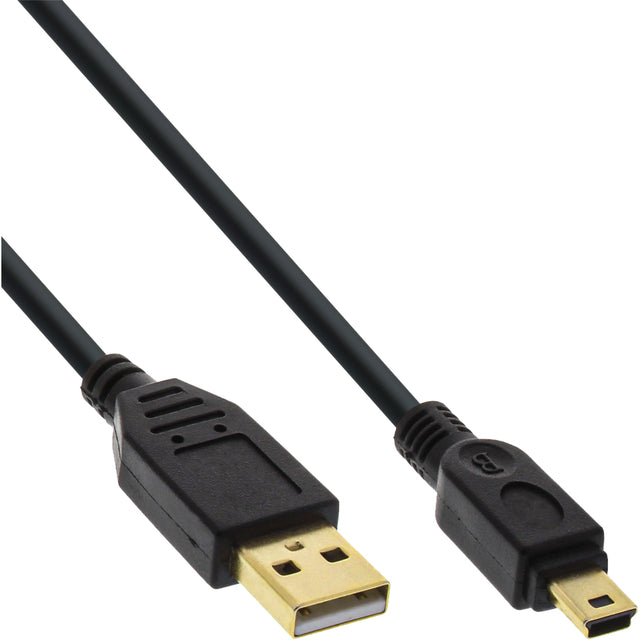 InLine - Kabel inline usb 2.0 a-b mini 2 meter zwart