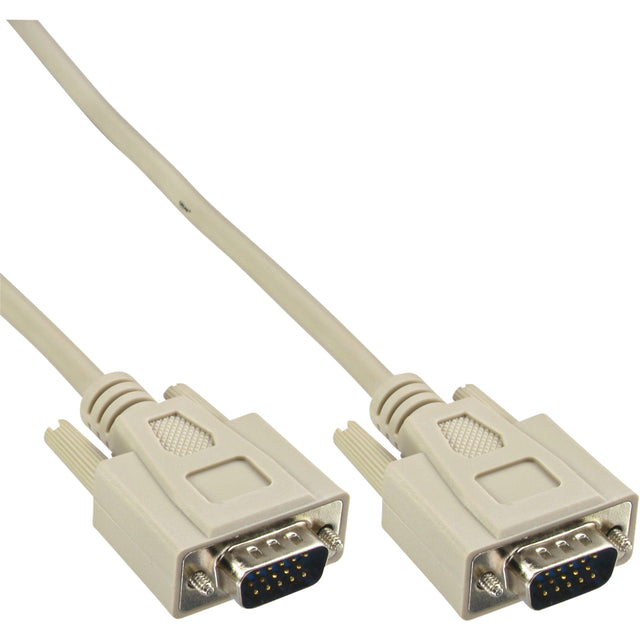 InLine - Kabel inline s vga 15hd m-m 2 meter beige en grijs