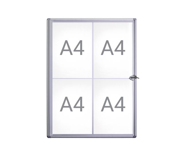 MAUL - Binnenvitrine wand maulextraslim 4xa4 slot