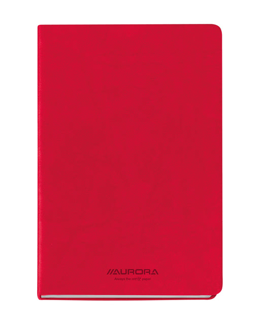 Aurora - Notitieboek aurora capri a5 192blz lijn 80gr rood