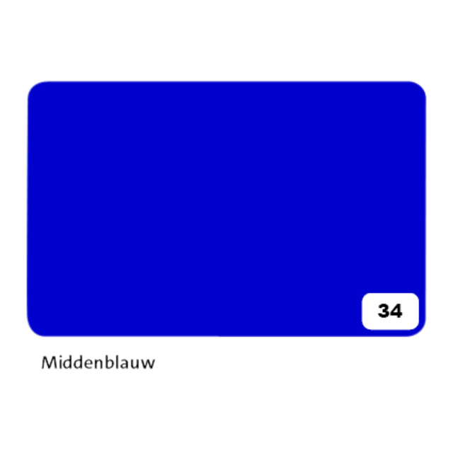 Folia Paper - Fotokarton folia 2z 50x70cm 300gr nr34 middenblauw | 10 stuks