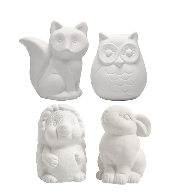 Creotime - Dierenspaarpot crea com terracotta wit 4st ass